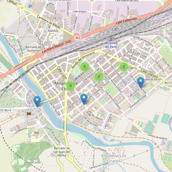 Mapa de cajeros-automaticos en Miranda de Ebro Thumbnail