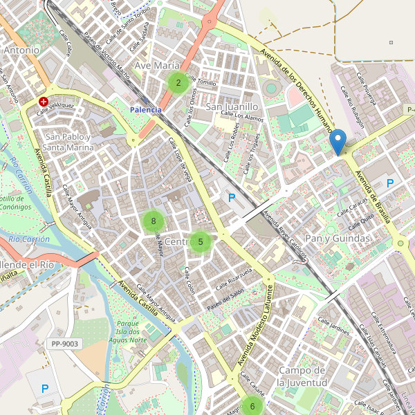 Mapa de cajeros-automaticos en Palencia Thumbnail