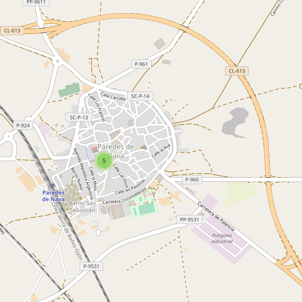 Mapa de cajeros-automaticos en Paredes de Nava Thumbnail