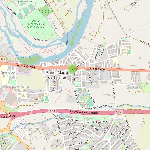 Mapa de cajeros-automaticos en Santa Marta de Tormes Thumbnail