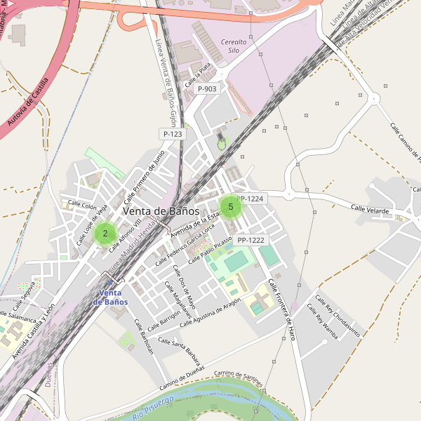 Mapa de cajeros-automaticos en Venta de Baños Thumbnail