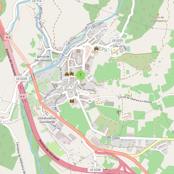 Mapa de cajeros-automaticos en Villafranca del Bierzo Thumbnail