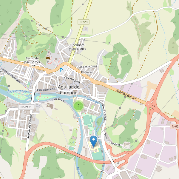 Mapa de escuelas en Aguilar de Campoo Thumbnail