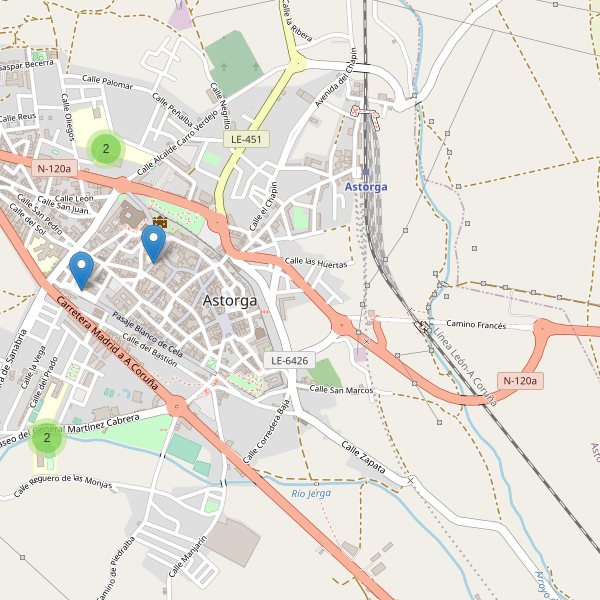 Mapa de escuelas en Astorga Thumbnail