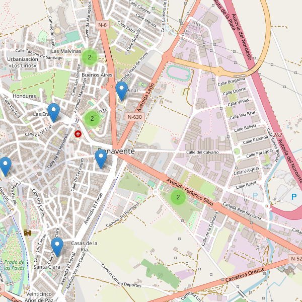 Mapa de escuelas en Benavente Thumbnail