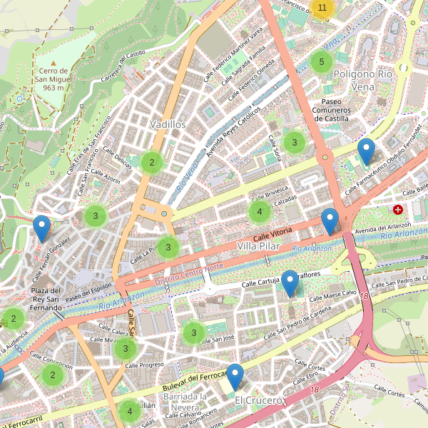 Mapa de escuelas en Burgos Thumbnail