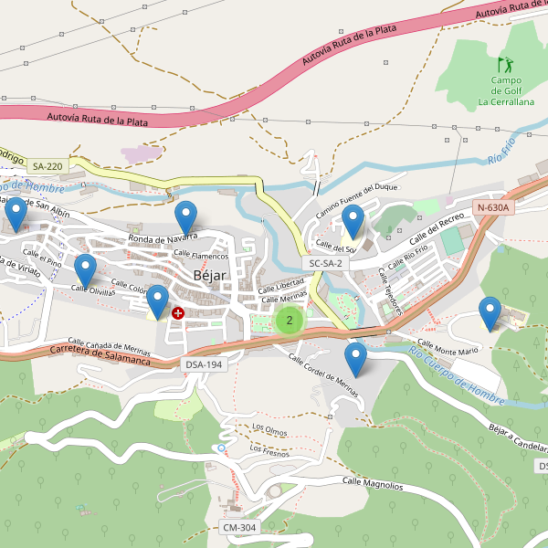 Mapa de escuelas en Béjar Thumbnail