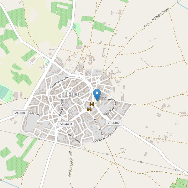 Mapa de escuelas en Cigales Thumbnail