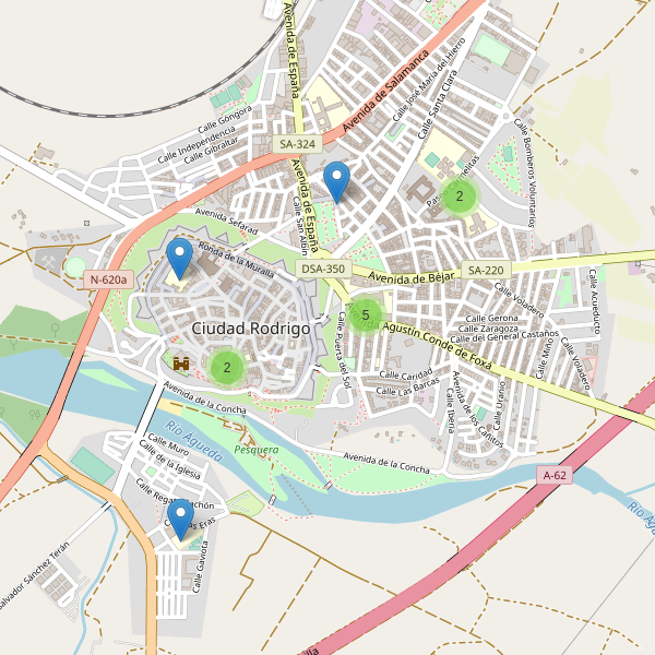 Mapa de escuelas en Ciudad Rodrigo Thumbnail