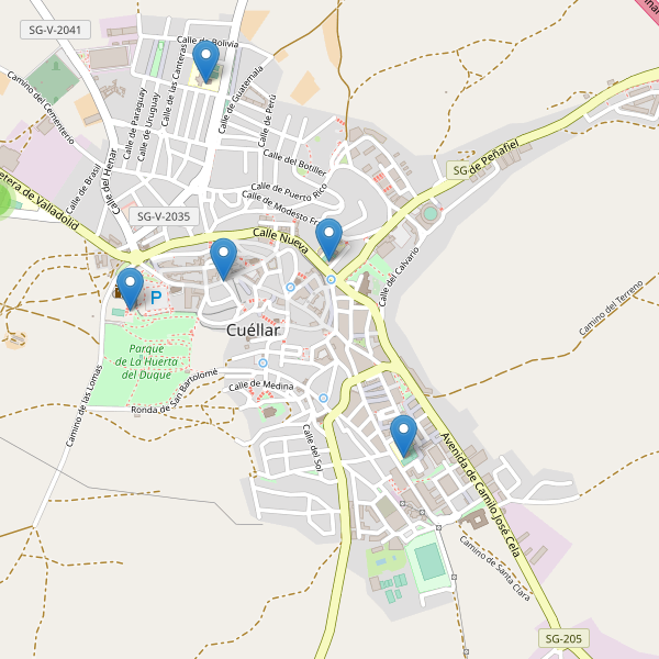 Mapa de escuelas en Cuéllar Thumbnail