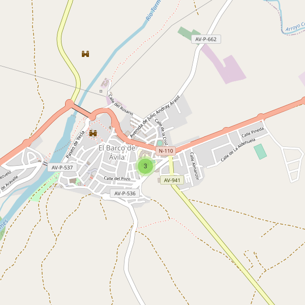 Mapa de escuelas en El Barco de Ávila Thumbnail