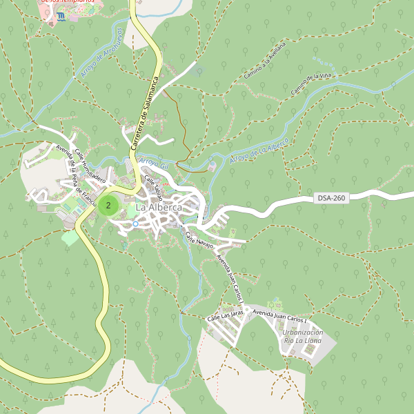 Mapa de escuelas en La Alberca Thumbnail