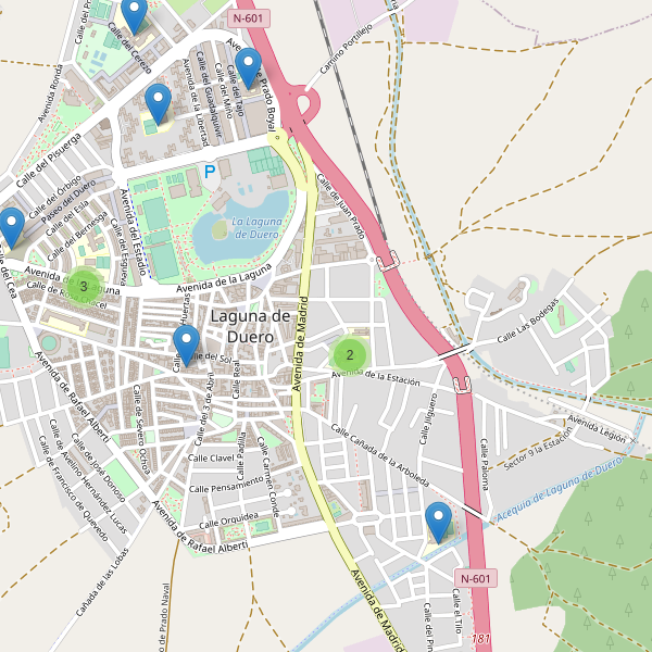 Mapa de escuelas en Laguna de Duero Thumbnail