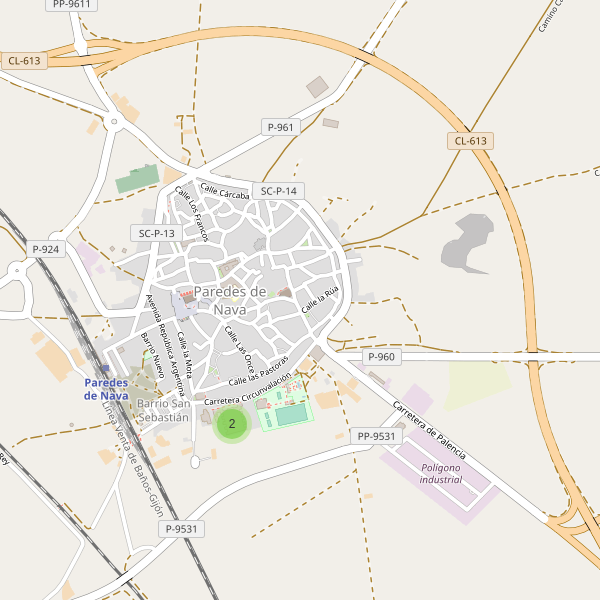 Mapa de escuelas en Paredes de Nava Thumbnail