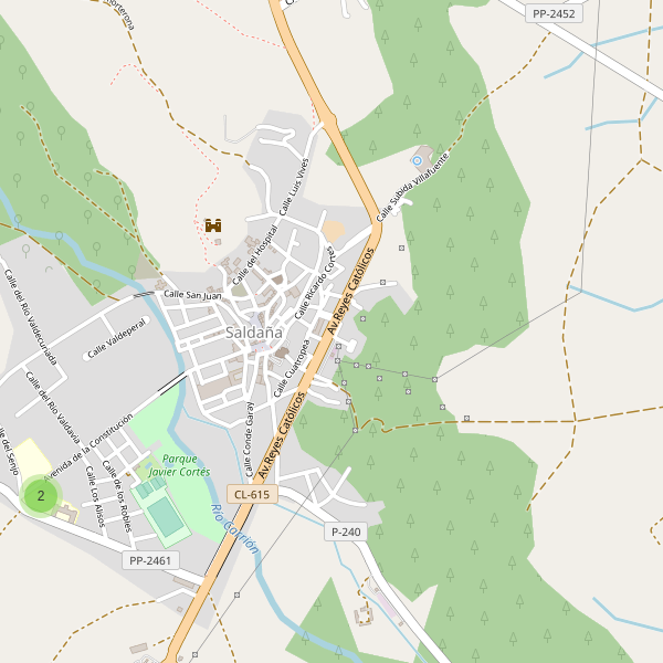 Mapa de escuelas en Saldaña Thumbnail