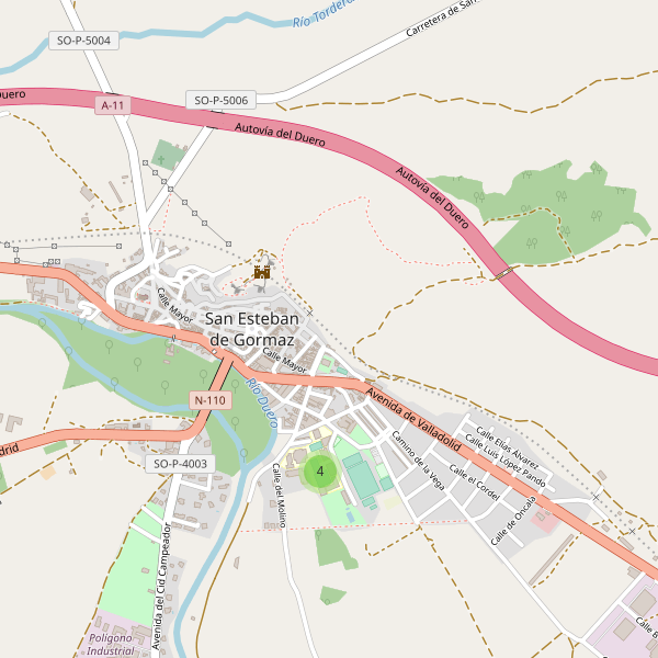 Mapa de escuelas en San Esteban de Gormaz Thumbnail