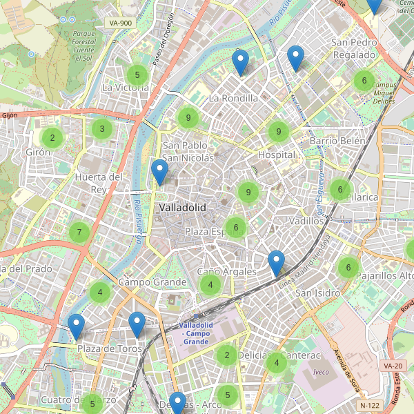 Mapa de escuelas en Valladolid Thumbnail