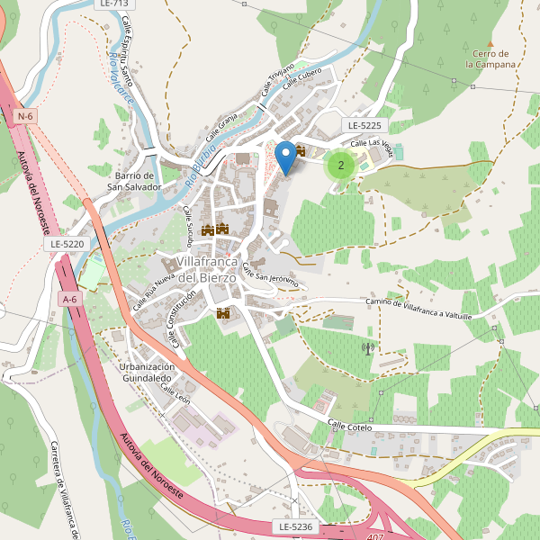 Mapa de escuelas en Villafranca del Bierzo Thumbnail