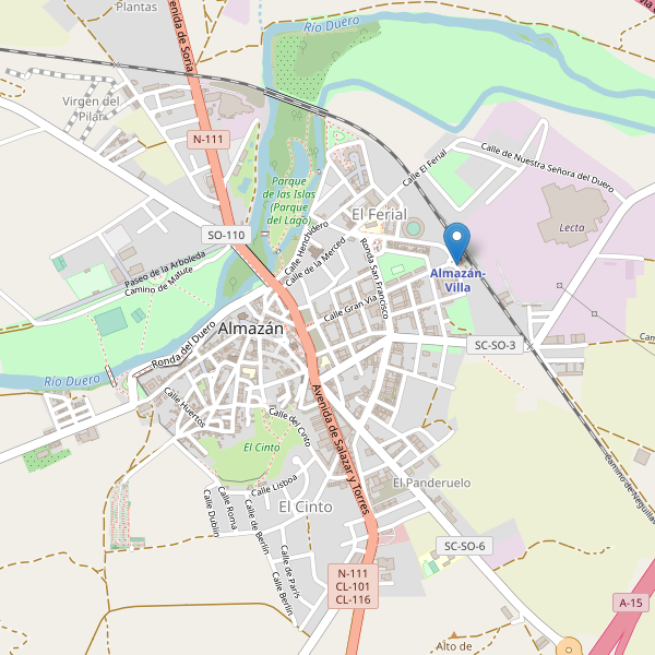 Mapa de estaciones en Almazán Thumbnail