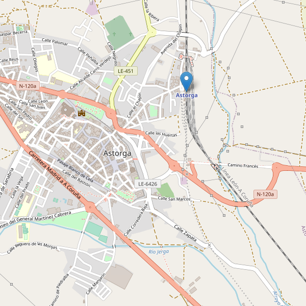 Mapa de estaciones en Astorga Thumbnail