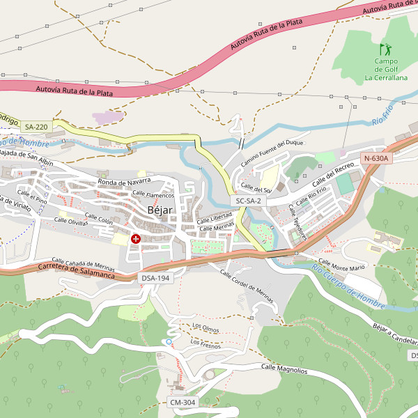 Mapa de estaciones en Béjar Thumbnail