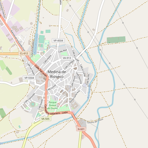 Mapa de estaciones en Medina de Rioseco Thumbnail