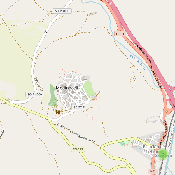 Mapa de estaciones en Medinaceli Thumbnail