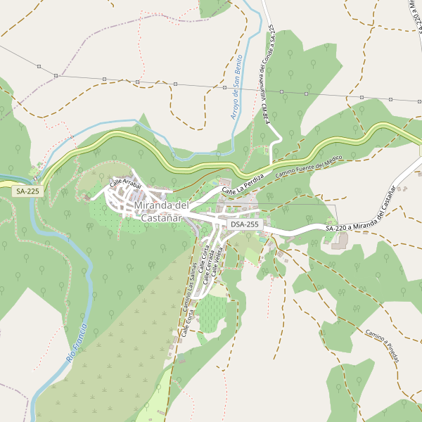 Mapa de estaciones en Miranda del Castañar Thumbnail