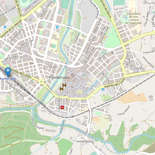 Mapa de estaciones en Ponferrada Thumbnail
