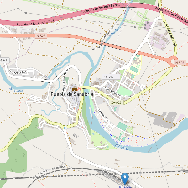 Mapa de estaciones en Puebla de Sanabria Thumbnail
