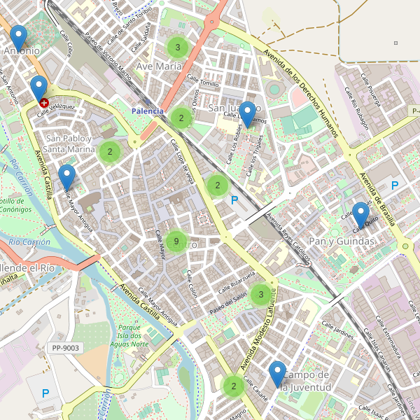 Thumbnail Mapa de farmacias en Palencia