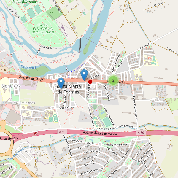 Thumbnail Mapa de farmacias en Santa Marta de Tormes