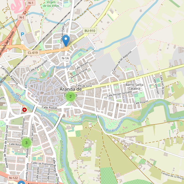 Thumbnail Mapa de hoteles en Aranda de Duero