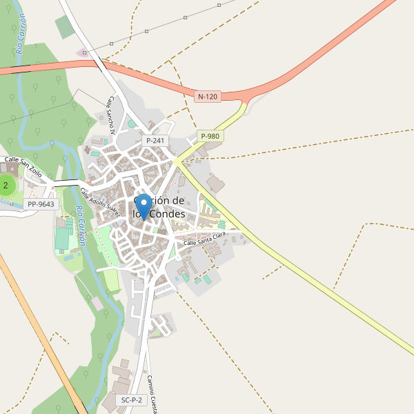 Thumbnail Mapa de hoteles en Carrión de los Condes