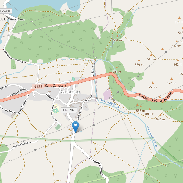 Thumbnail Mapa de hoteles en Carucedo