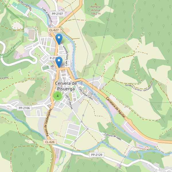 Thumbnail Mapa de hoteles en Cervera de Pisuerga