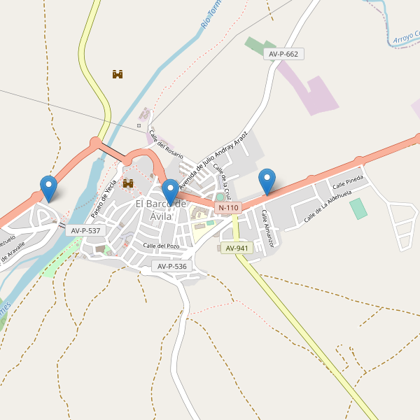 Thumbnail Mapa de hoteles en El Barco de Ávila