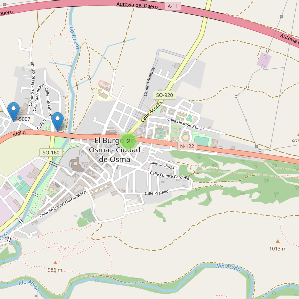 Thumbnail Mapa de hoteles en El Burgo de Osma - Ciudad de Osma