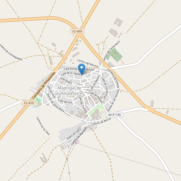 Thumbnail Mapa de hoteles en Madrigal de las Altas Torres