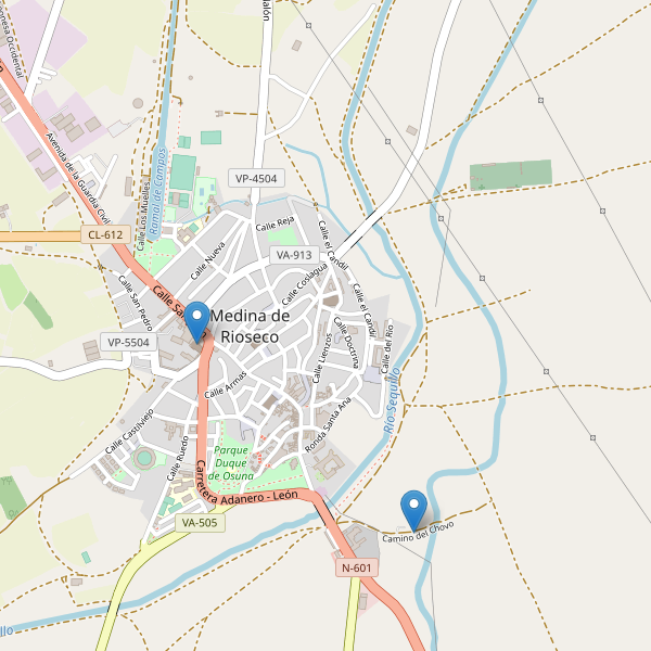 Thumbnail Mapa de hoteles en Medina de Rioseco