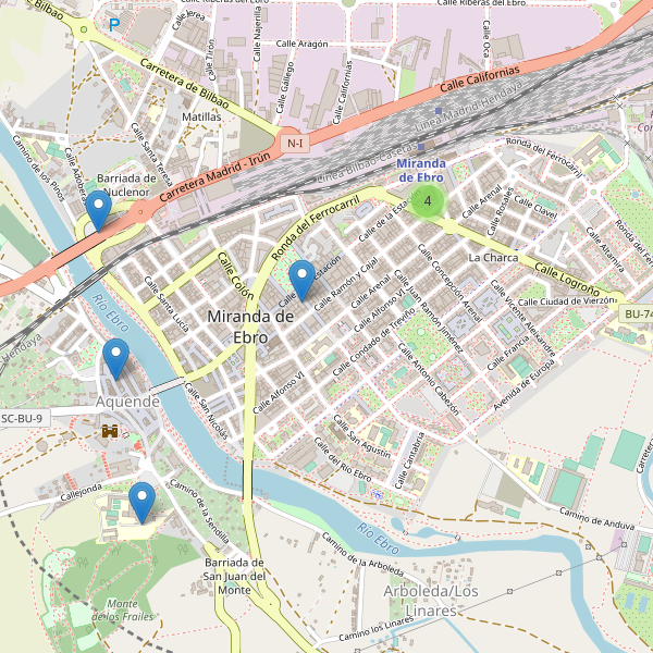 Thumbnail Mapa de hoteles en Miranda de Ebro
