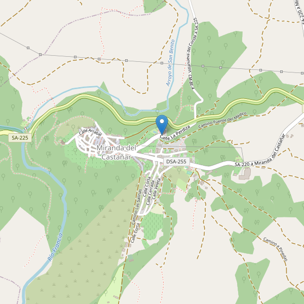 Thumbnail Mapa de hoteles en Miranda del Castañar