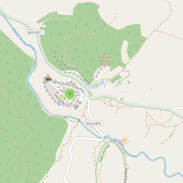 Thumbnail Mapa de hoteles en Pedraza