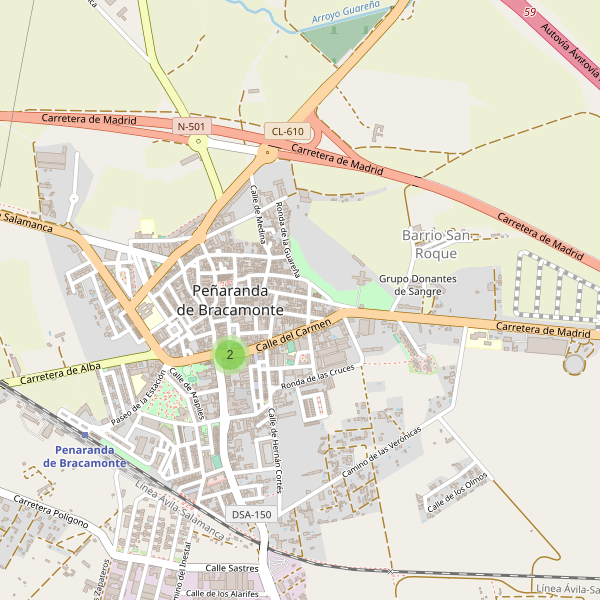 Thumbnail Mapa de hoteles en Peñaranda de Bracamonte