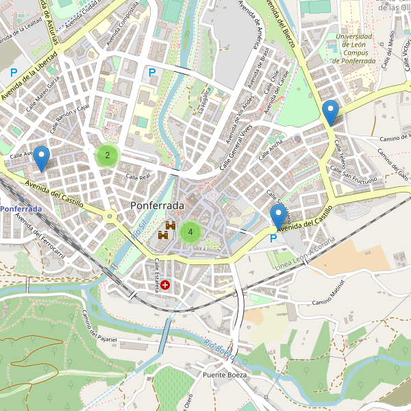 Thumbnail Mapa de hoteles en Ponferrada