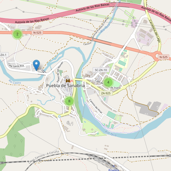 Thumbnail Mapa de hoteles en Puebla de Sanabria