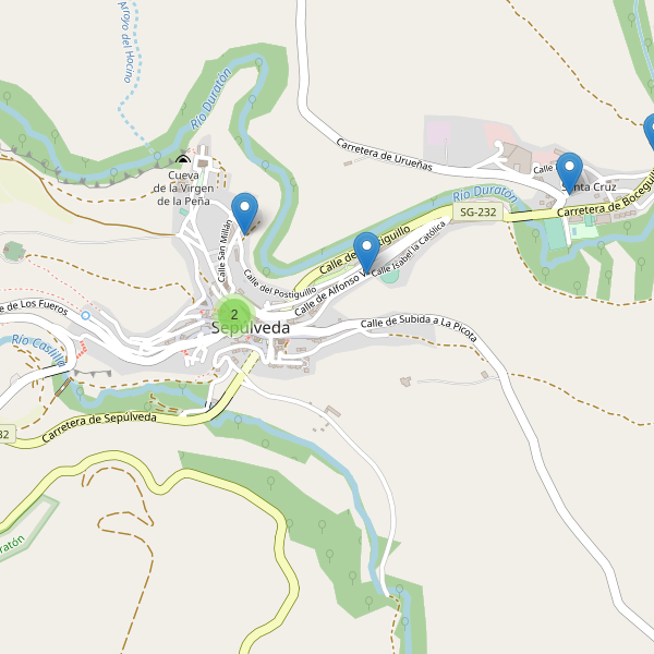 Thumbnail Mapa de hoteles en Sepúlveda