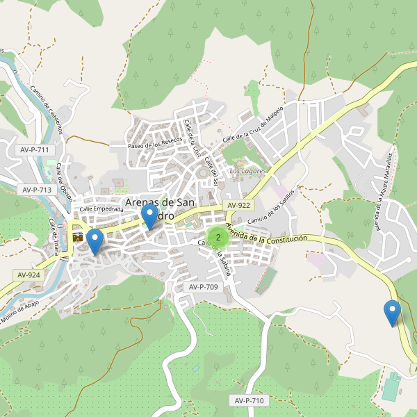 Mapa de iglesias en Arenas de San Pedro Thumbnail