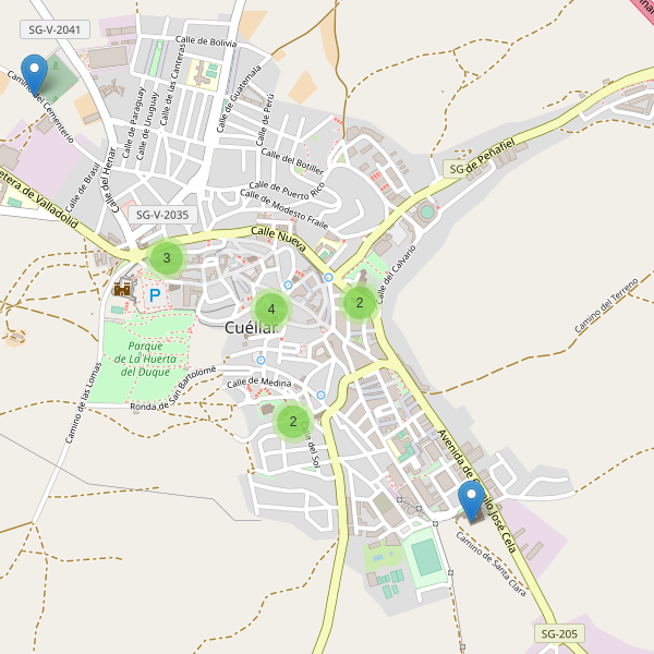 Mapa de iglesias en Cuéllar Thumbnail