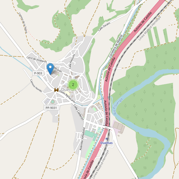 Mapa de iglesias en Dueñas Thumbnail